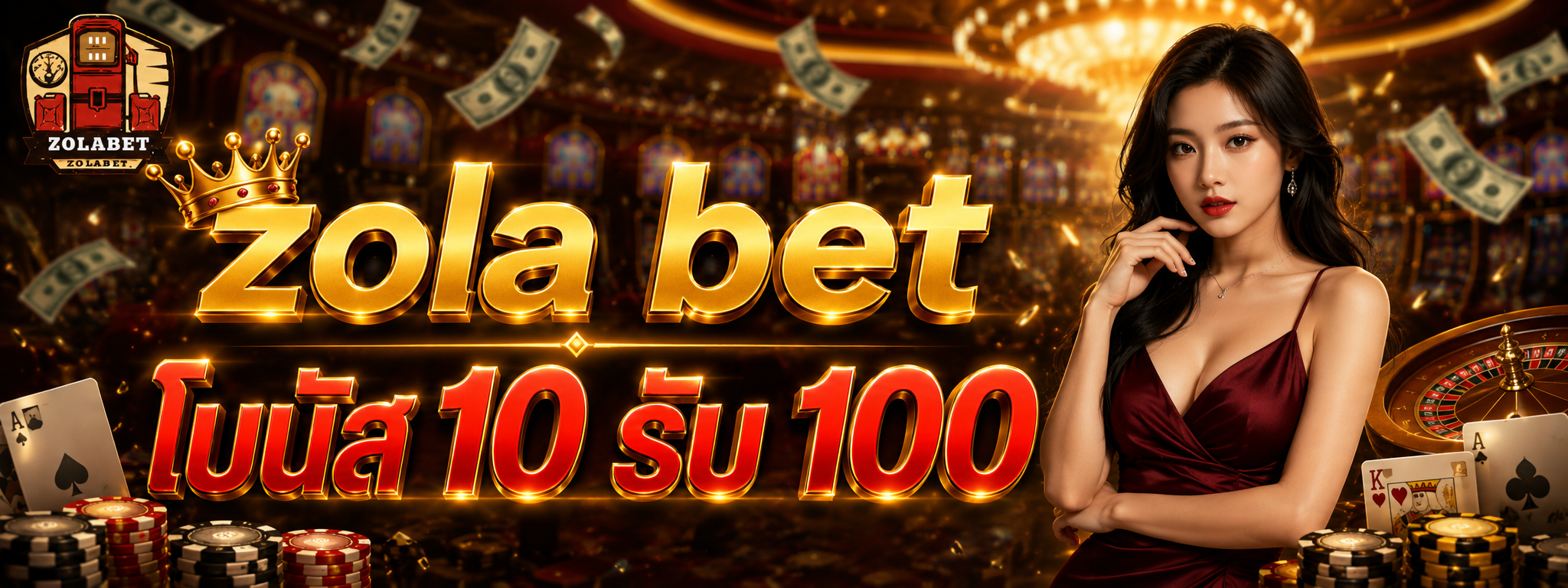 เล่นแบบใจนิ่ง zolabet ใช้โบนัส 10 รับ 100 ลุ้นโบนัสโดยไม่เผาทุน
